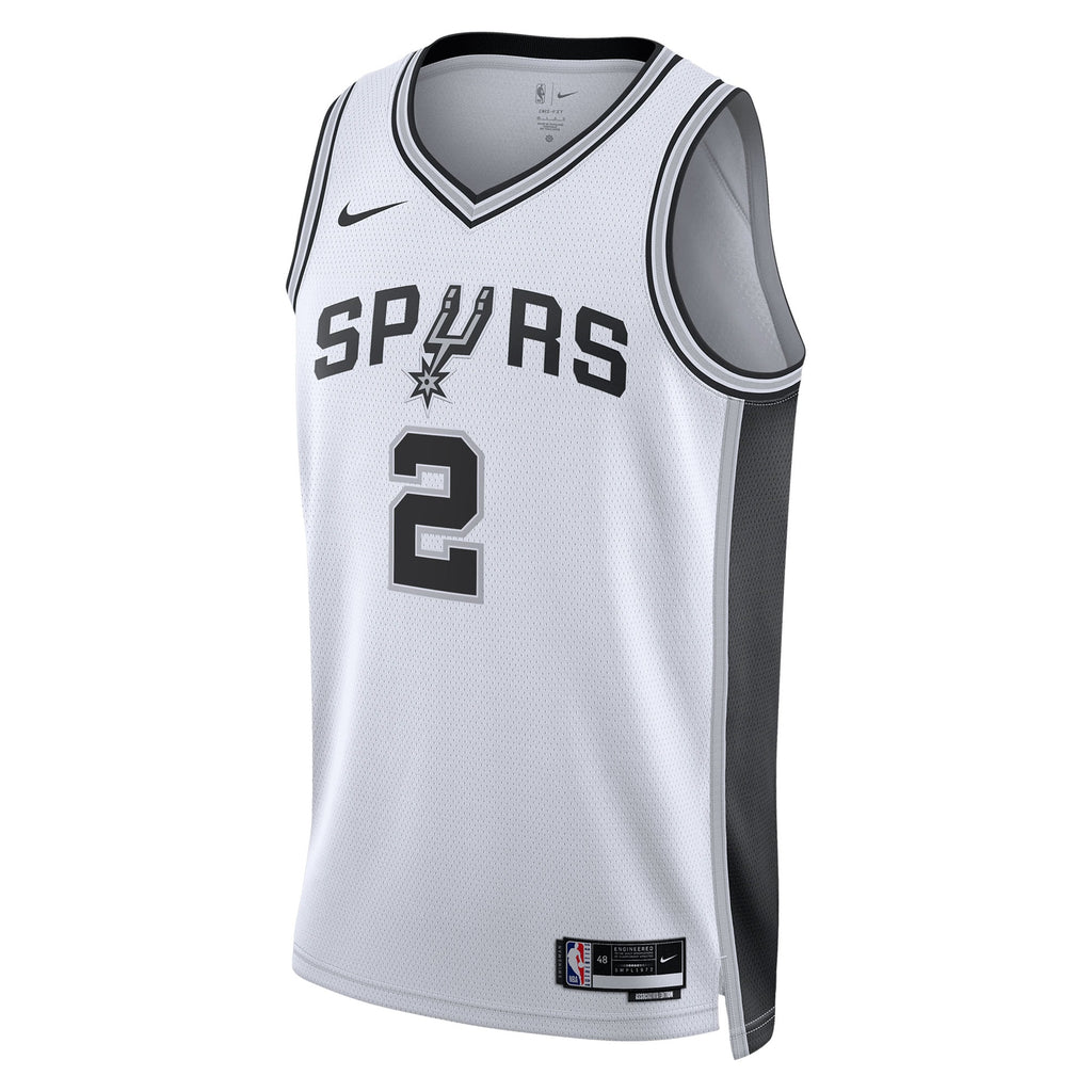San Antonio Spurs Nike Association Edition Swingman Jersey NBA 2025 First Round Draft Pick - White - Dylan Harper - Unisex