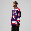 Unisex Mitchell & Ness Vince Carter Purple Toronto Raptors Maxxed Out Fashion Hockey Jersey